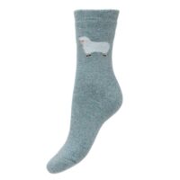 UK 4-7 wool blend socks in 3 colour choices - 1 pair - single white sheep