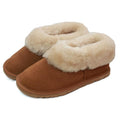 'Elena' sheepskin slipper booties with 100% natural wool lining
