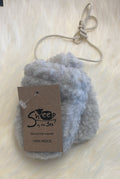 100% Merino Wool pile baby mittens on a string
