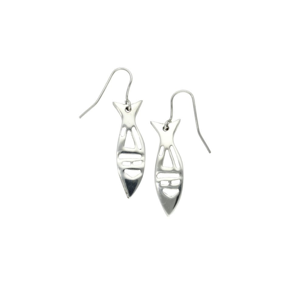 Fish pewter earrings. PE2136