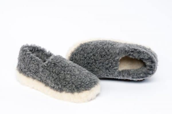 'Sheep By The Sea' 100% merino wool pile lounging slippers