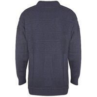 Cornish Fisherman's jumper - Guernsey style, Navy. Made in England.