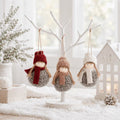 Hanging Christmas decoration, doll with hat and scarf