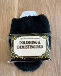 Sheepskin polishing mitten
