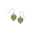 Pewter Iona heart shaped earrings. PE2131
