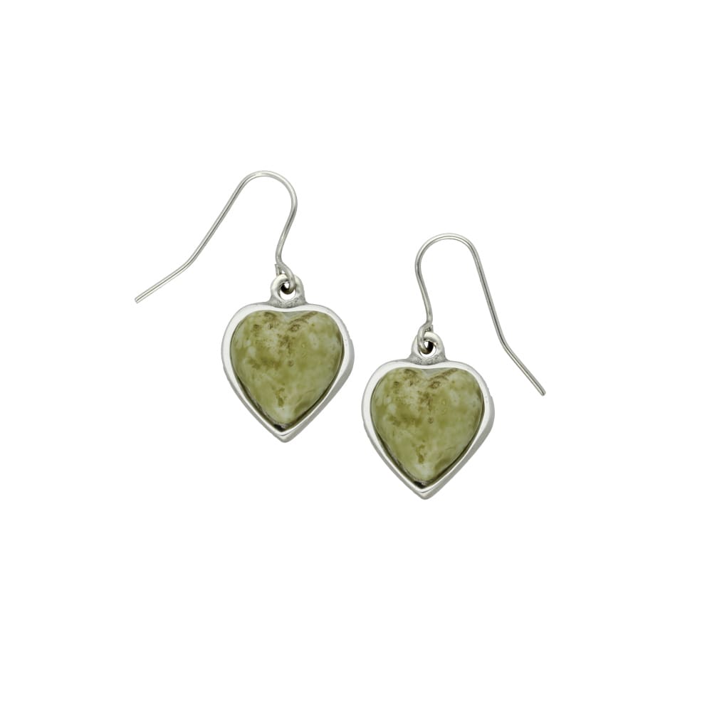 Pewter Iona heart shaped earrings. PE2131