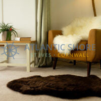 Sheepskin 'medium' single rug, Champagne