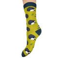 Ladies' bamboo socks by Joya - hedgehogs