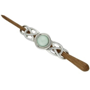 Celtic Knot stone hairslide.  PH684GW