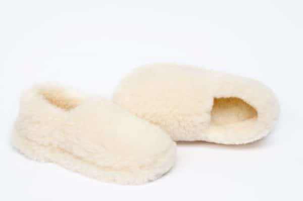 'Sheep By The Sea' 100% merino wool pile lounging slippers