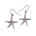 Starfish Pewter earrings.  PE688