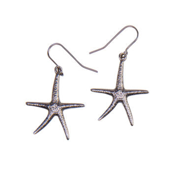 Starfish Pewter earrings.  PE688