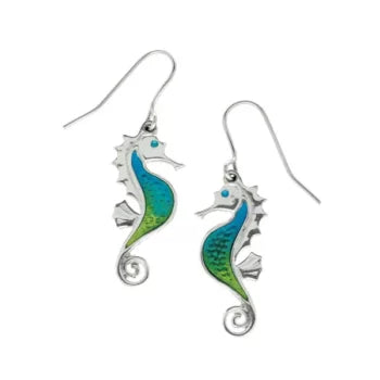 Seahorse Pewter earrings.    PE2087