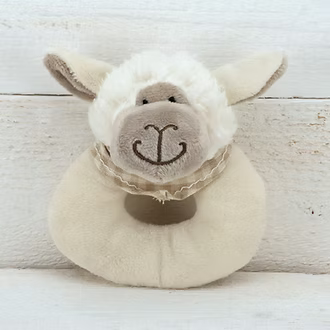 Baby Sheep Rattle – Soft 10cm Plush Rattle Suitable From Birth