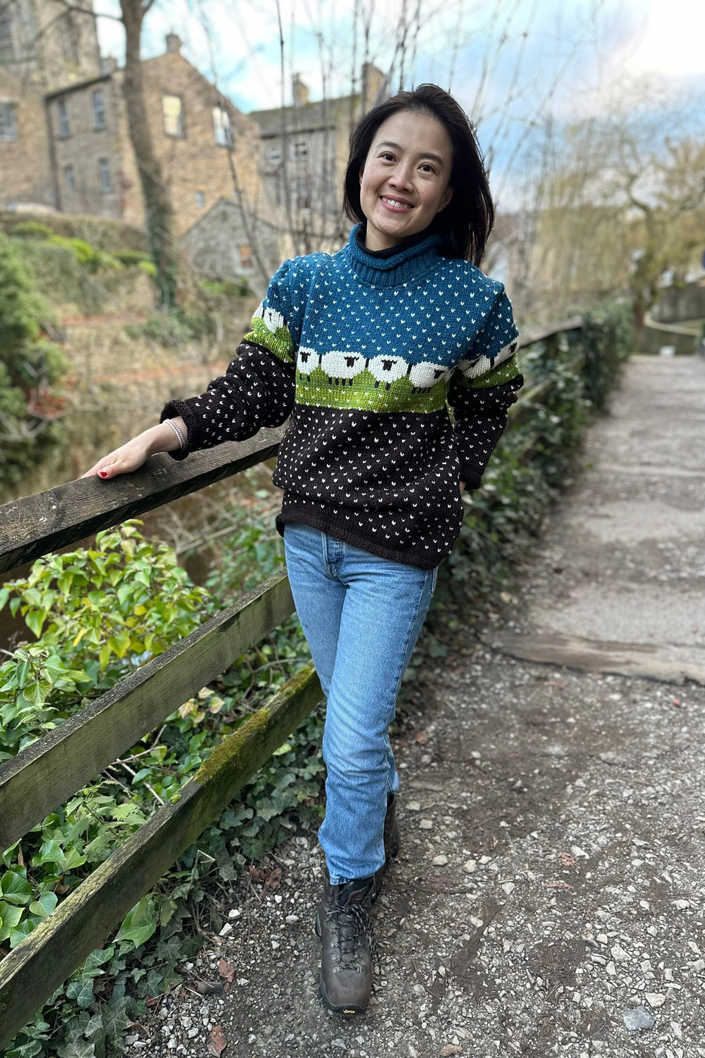 100% Wool Sheep design jumper