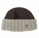 Watchmans beanie in brown and camel