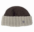 Watchmans beanie in brown and camel