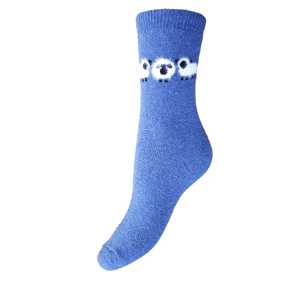 UK 4-7 wool blend socks - 3 sheep