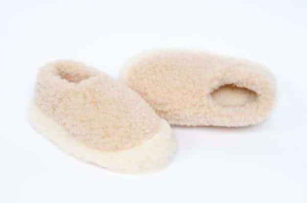 Wool Slippers Taupe