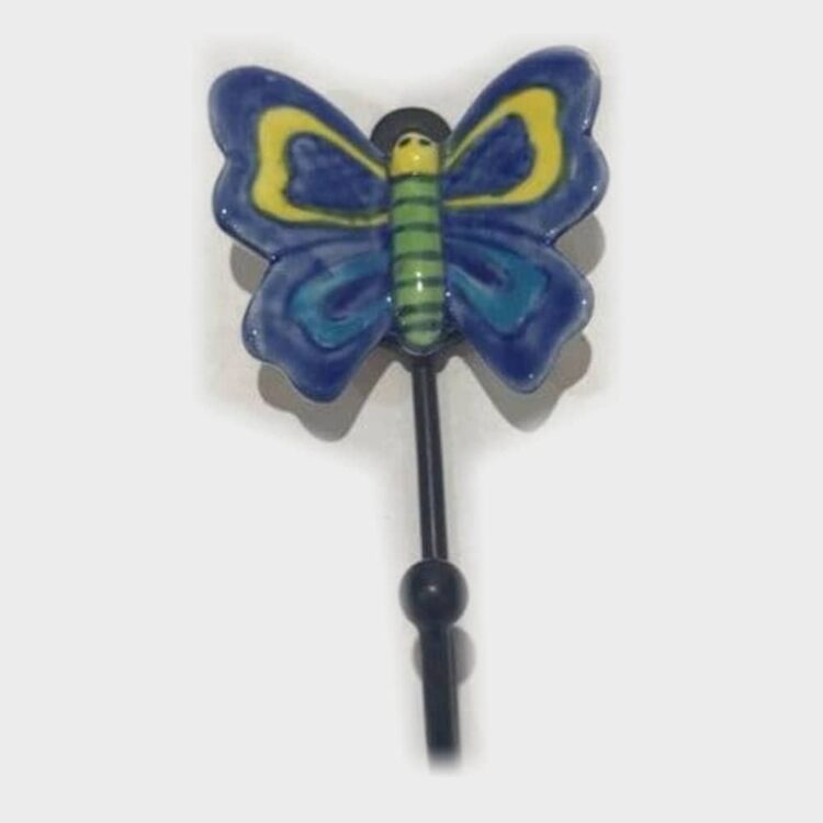 Butterfly Hook Blue & Yellow