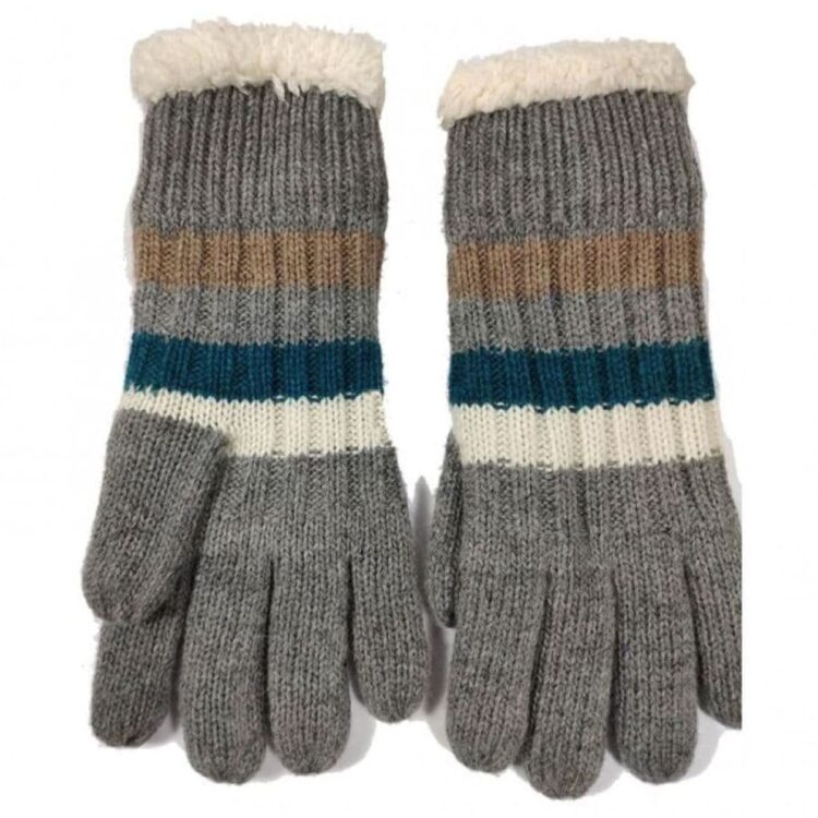 Joya Wool Blend Gloves. Grey