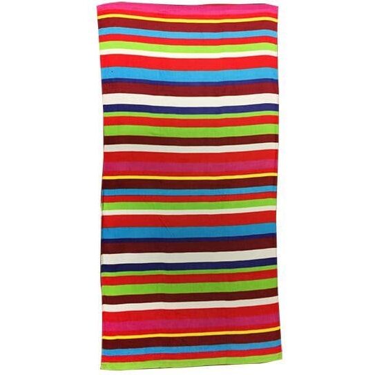Colourful Stripes Beach Towel