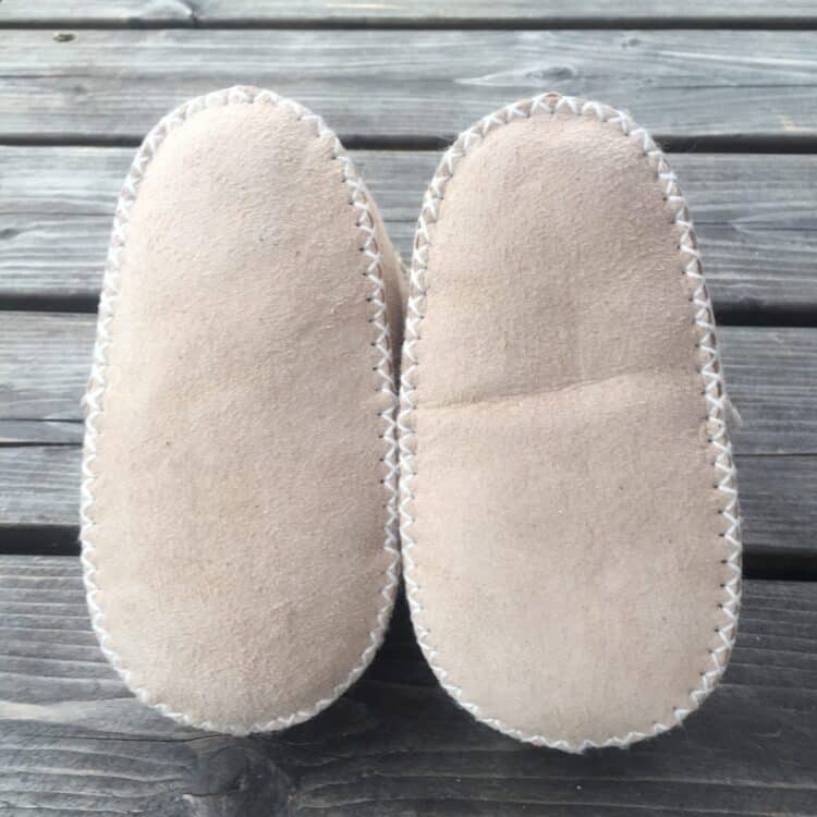 Babies / Toddlers Sheepskin Lace Up Booties